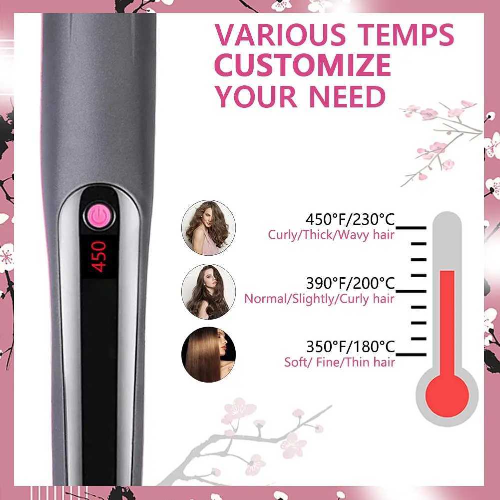 Hair Straightener Brush Iron Professional Hair Tools Straightening Comb LCD Hair Comb Wet And Dry Hair Straightener CurlerXJ250621