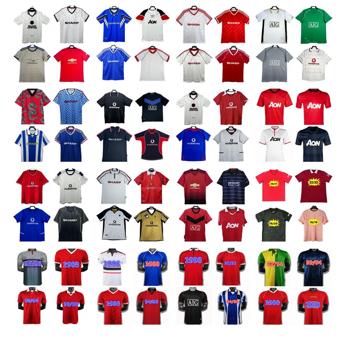 CANTONA Soccer jersey final Retro football Giggs SCHOLES Rooney Solskjaer KEANE 04 06 07 08 09 98 99 90 92 94 NISTELROOY KEANESCHOLES ROONEY CHICHARITO Football shirt
