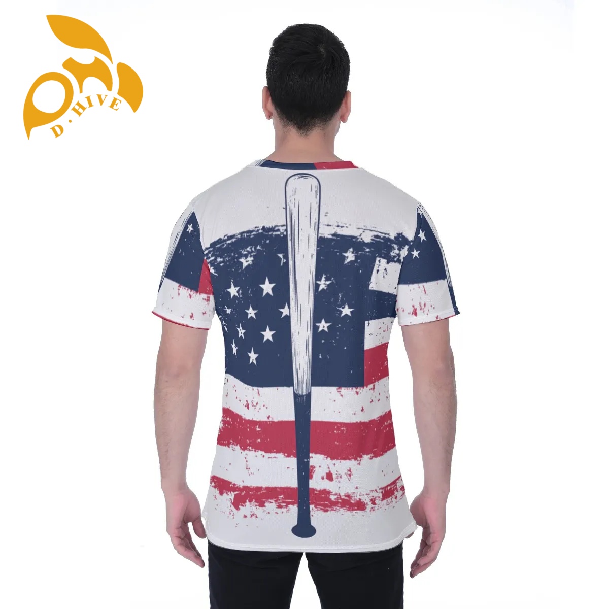 free shipping of customized fashionable All-Over Print Men's T-shirt | Birdseye with exquisite Round neck design High-quality fabric Sports