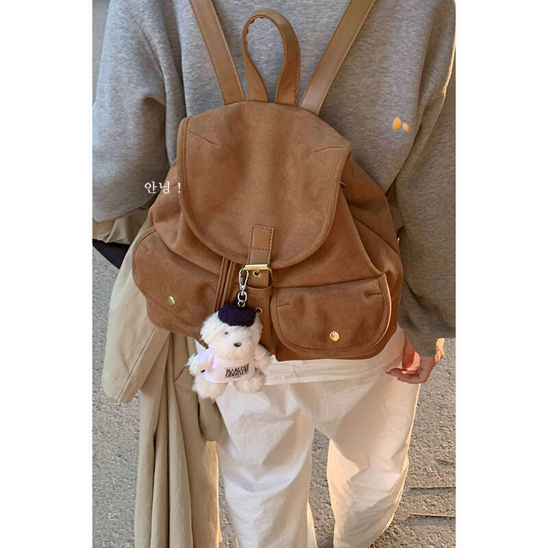 designer bag Korean Style Simple Large Capacity for Women 2024 New Niche Design Casual Versatile Commuter Backpack