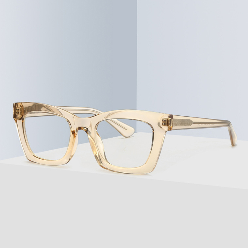 Oversized Square Glasses for Women Fashion Retro Clear Lens Blue Light Blocking Eyewear