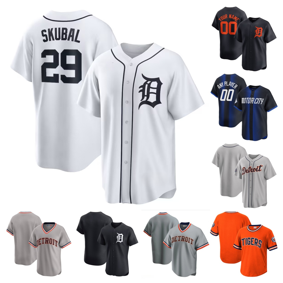 Riley Greene Tigers Baseball Jersey Tarik Skubal Spencer Torkelson Kerry Carpenter Gleyber Torres Zach McKinstry Javier Baez Dillon Dingler All Star Women Youth