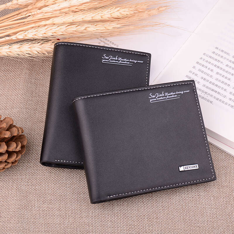 New Men's Short Casual with Multiple Card Slots, Soft Surface, High-end Gift Purse, Vertical Wallet wallet designer mens wallet wallet designer m