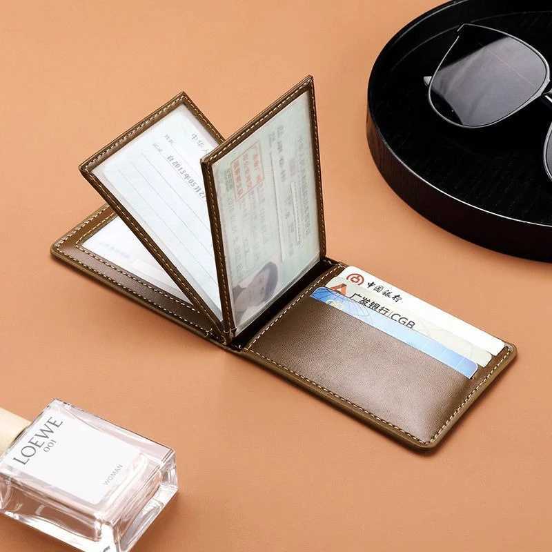 Fashion Card Holder Motor Vehicle Driving Documents Holder Slim Wallet For Men Casual Business Z250621