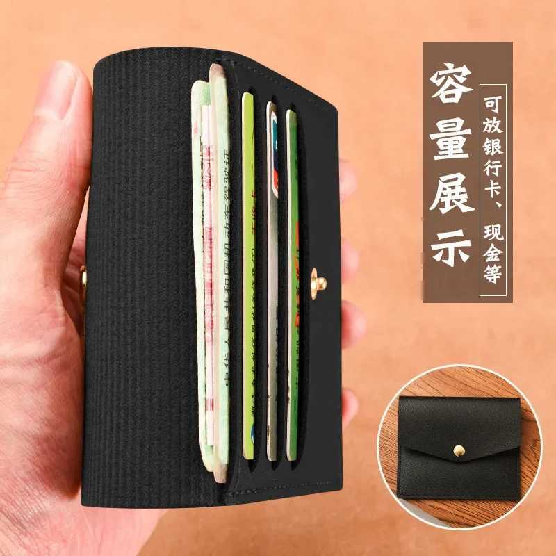 Men Women Bank ID Bus Card Holder Travel Card Organizer Solid Color Leather Multi-card Slot Portable Case Z250621