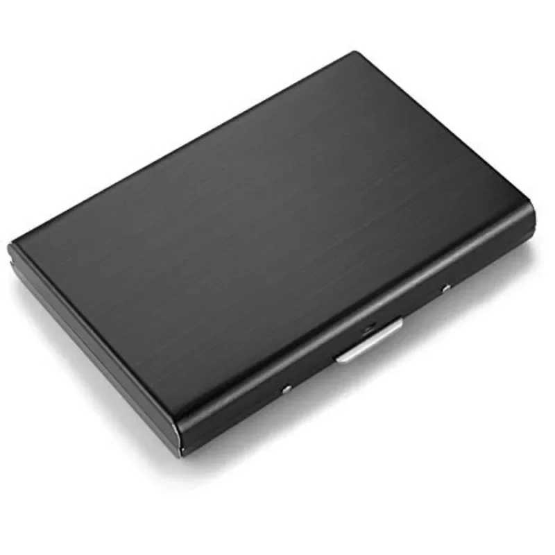 Metal Bank Credit ID Card Organizer Box Standard IC ID Card Holder Case Box Portable Business Cards Storage Box FRID STOP Z250621