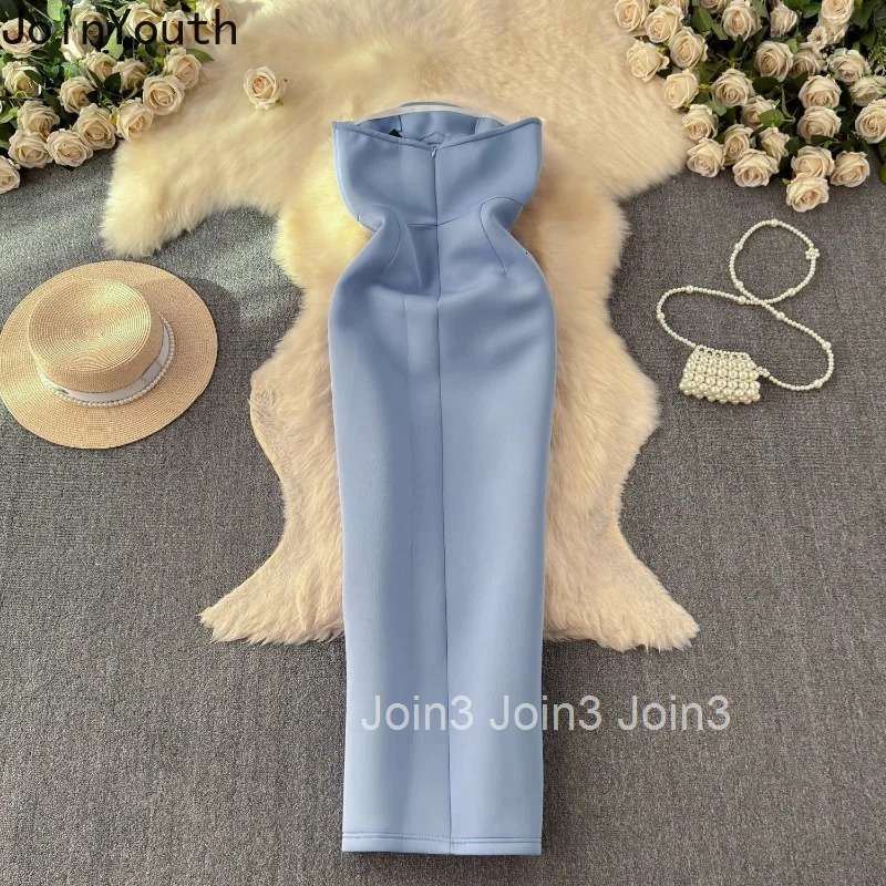 Sexy Party Woman Dress Chic 3D Floral Tunic Strapless Robe Femme Backless Sleeveless Bodycon Summer Dresses Vestidos De Mujer