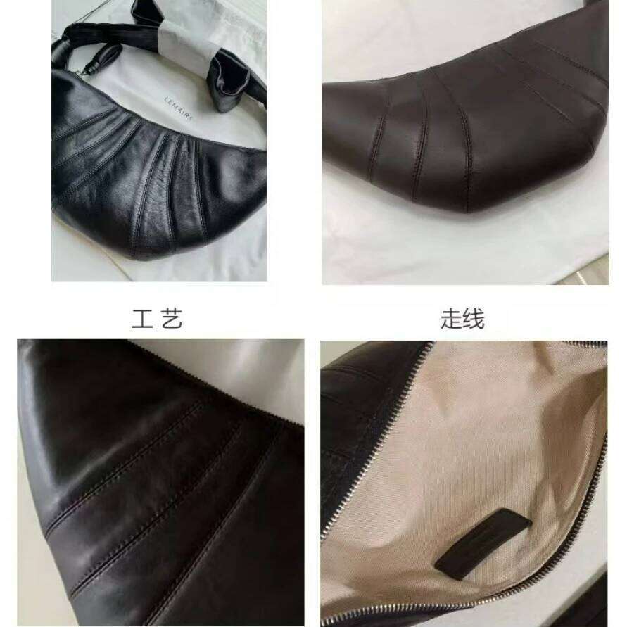 HOT 2025 LE Horn Bun, niche texture, can be sung, dumpling crossbody chest bag, Meilad fashionable retro women's bag