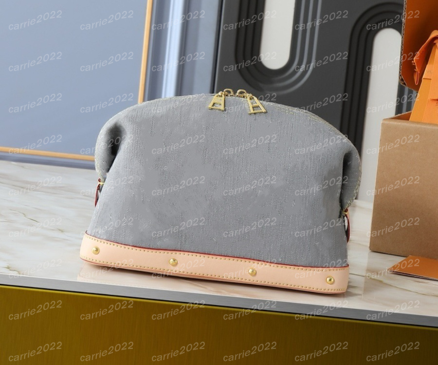 Denim COSMETIC POUCH GM MM PM M46458 Designer Toiletry Make Up Case Bag Handbag Tote Hobo Clutch Satchel vanity Cosmetics case Vintage Denim makeup bag toiletry bag