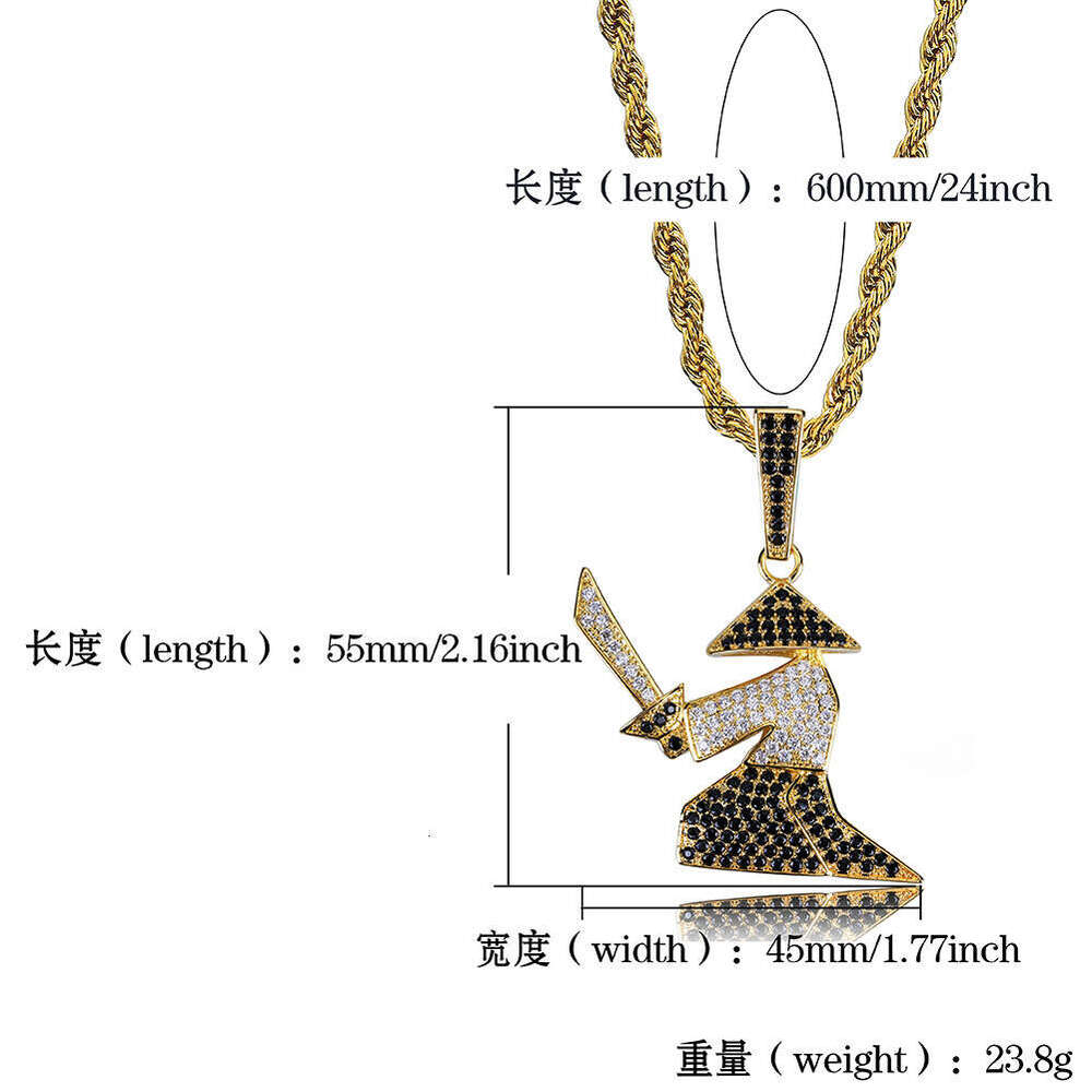 Hip Hop Personality Samurai Ronin Style Unisex Trendy Pendant