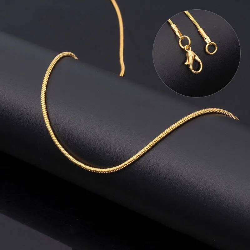 Vintage Gold Color Stainless Steel Snake For Women Fashion Clavicle Chain Necklace Men Party Jewelry Accessories Good quality