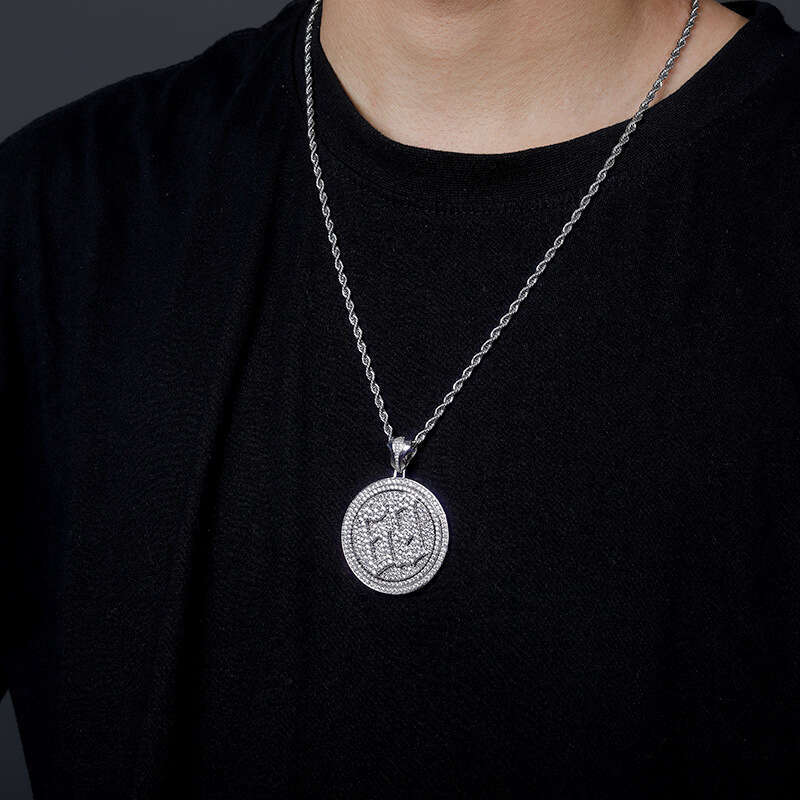 Hip Hop Number 69 Rotatable Double Layer Disc Personality Pendant Men's Trendy Ins Necklace