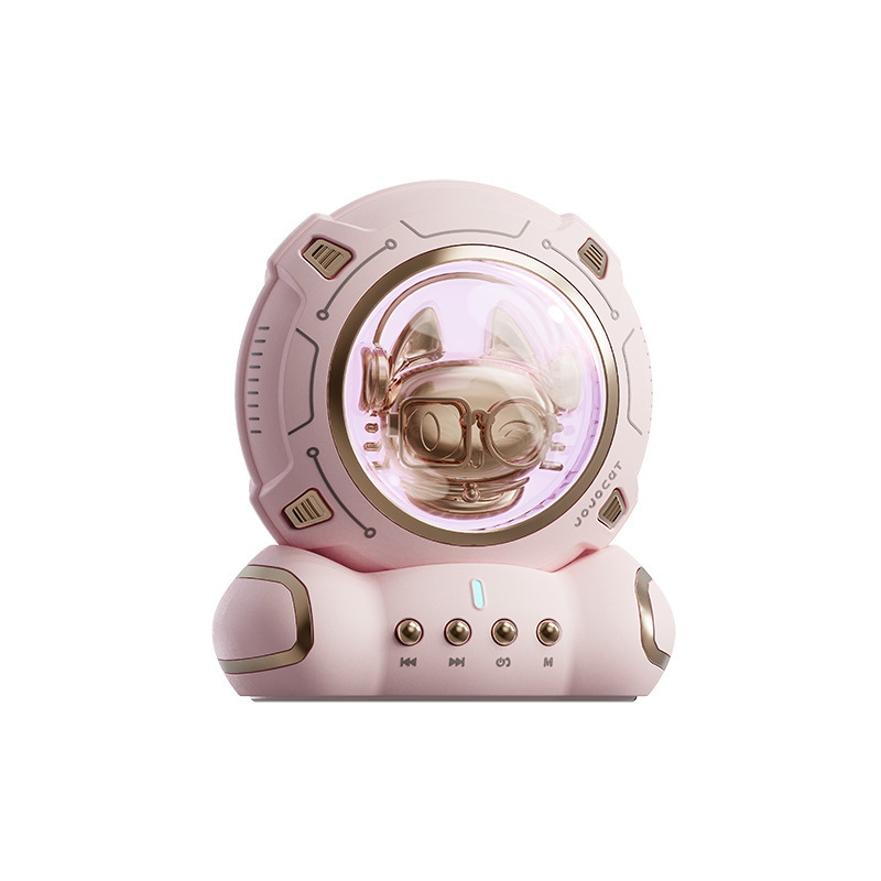 New creative bluetooth speaker mini portable high sound quality subwoofer desktop small audio night light gift