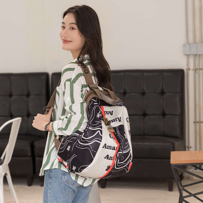Ethnic Style for Women 2025 New Fashion Commuter Oxford Cloth Ladies Backpack Casual Travel Bag