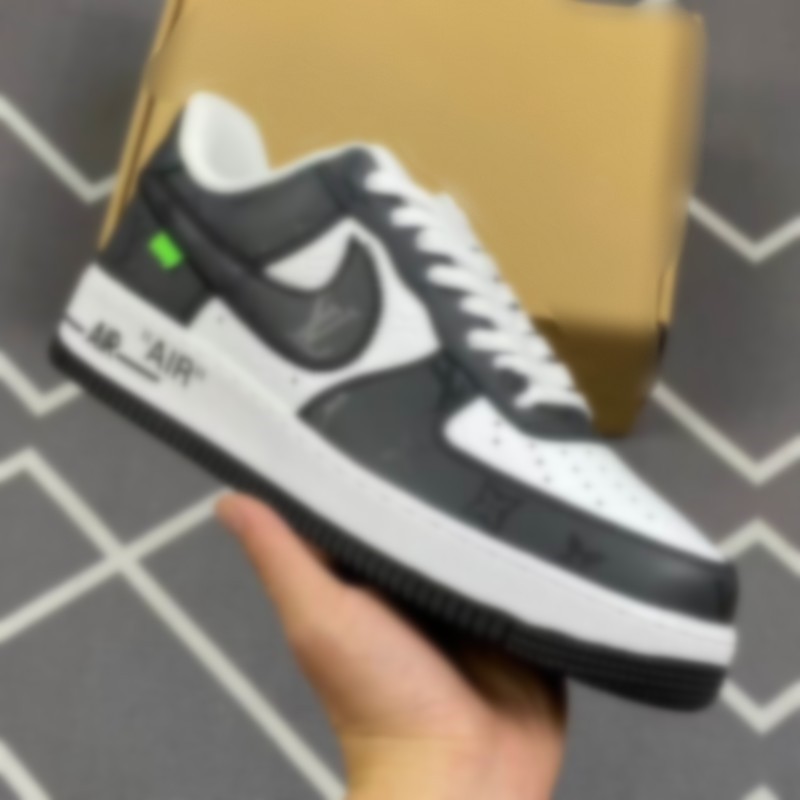 Designer Men Women Sneaker Virgil Trainer 1s Casual Shoes Calfskin Leather White Green Red Blue trainer top quality 6.22 11