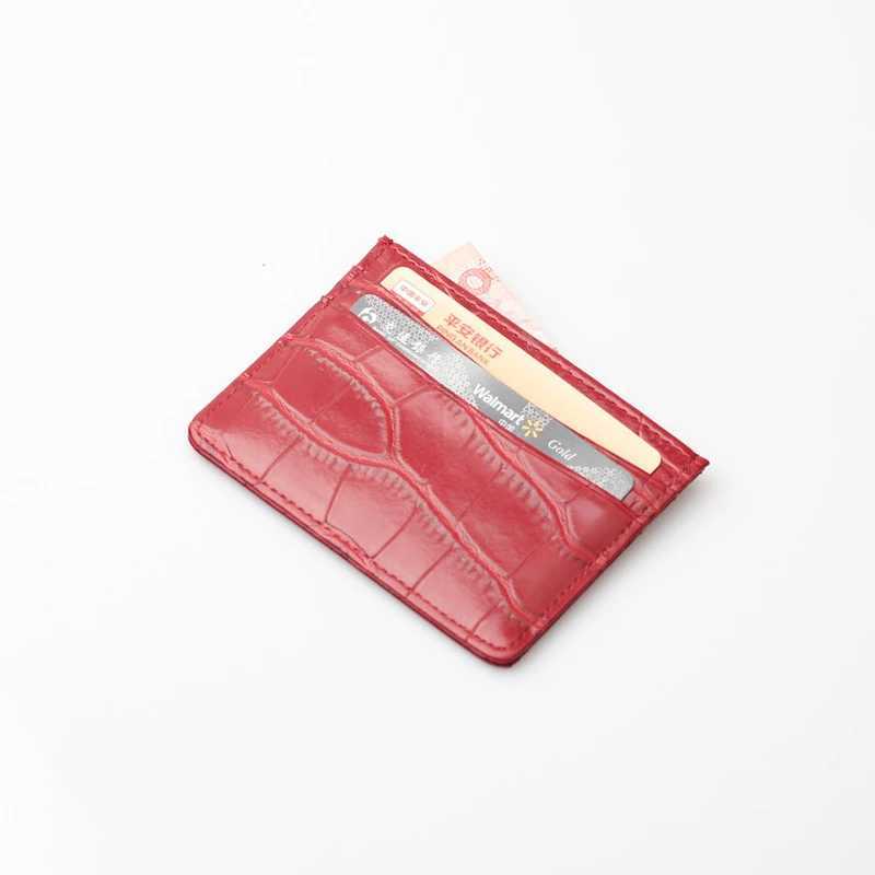 New Cow Leather MenHIGHREAL Card Bag Coin Purse Slim Holder Wallet For Men and Women ID Card Pocket Z250621