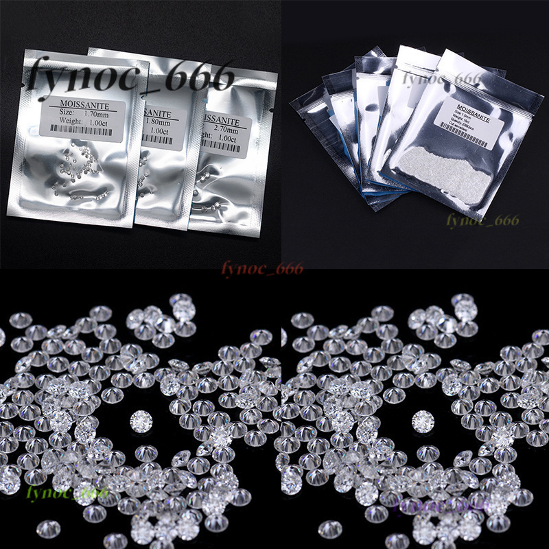 D Color Super White Test Pen 0.7mm-3mm Small Round Moissanite Diamonds Moissanite Small Cubic Chips