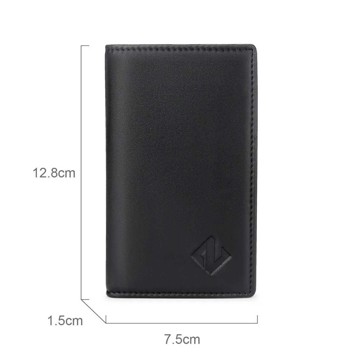 Portable Genuine Leather Card Holder Wallet Men Multi Slots Bank Case ID Bus Card Holder Minimalist Cardholder Bag Z250621