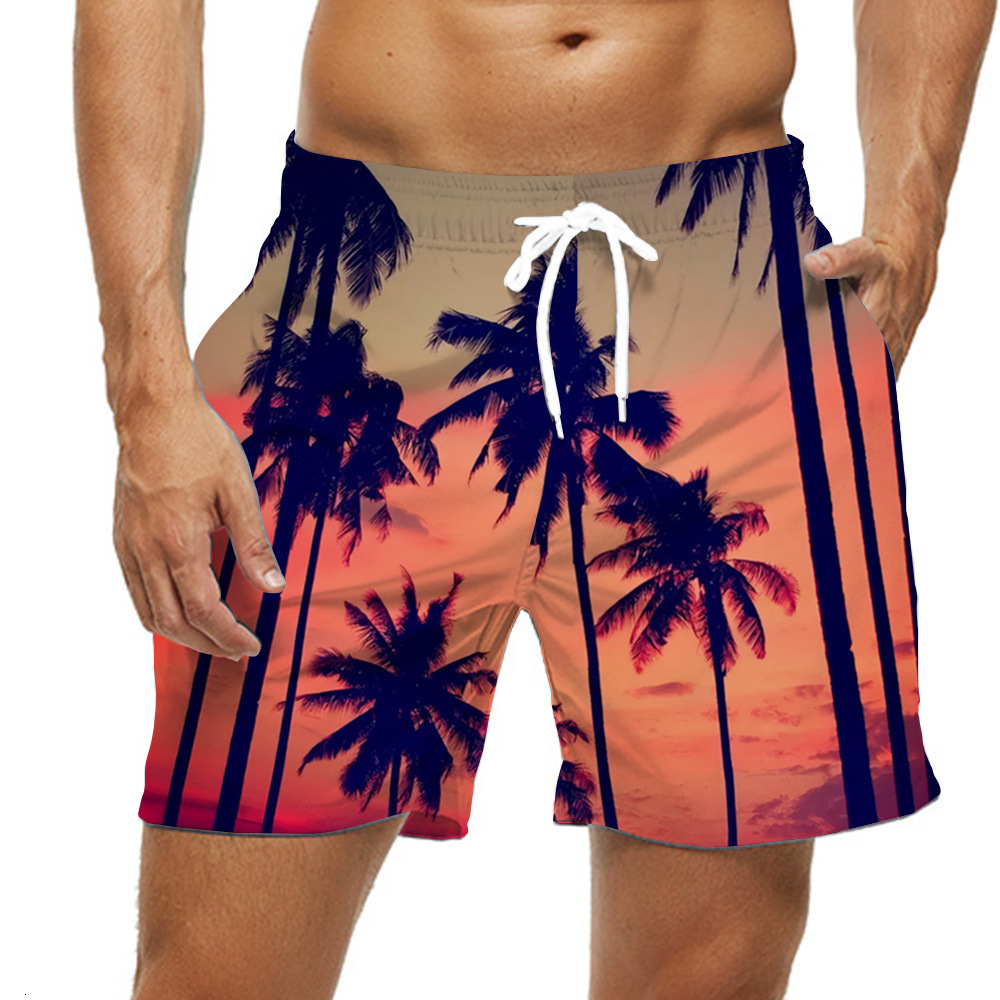 Free Shipping Designer Beach Pants2025 Cross-border Summer New European And American Loose Beach Shorts Summer Beach Surf Shorts 3D Print Quick-dry Sh
