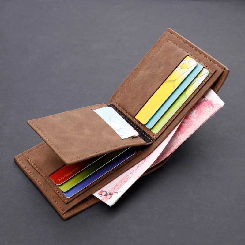 2025 Mens Wallet Multi-functional Wallet Simple Gentleman Short Leather Triple Fold Wear-resistant Vintage Wallet Z250621