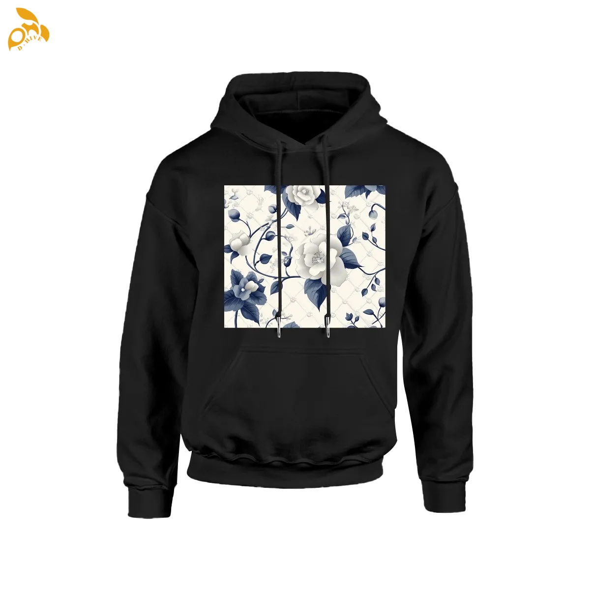 free shipping of customized Ladies' polyester cotton hooded pocket sweatshirt is suitable for 260GSM in the United States with exquisite patterns