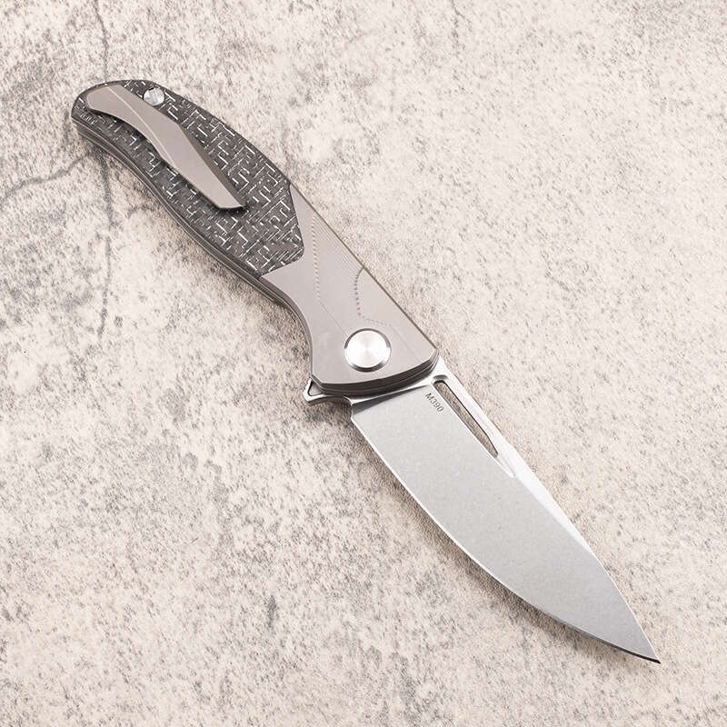 2025 Titanium Alloy + Carbon Fiber Handle Folding Camping Outdoor Fruit Survival Fishing Hunting knife EDC Tool Knife