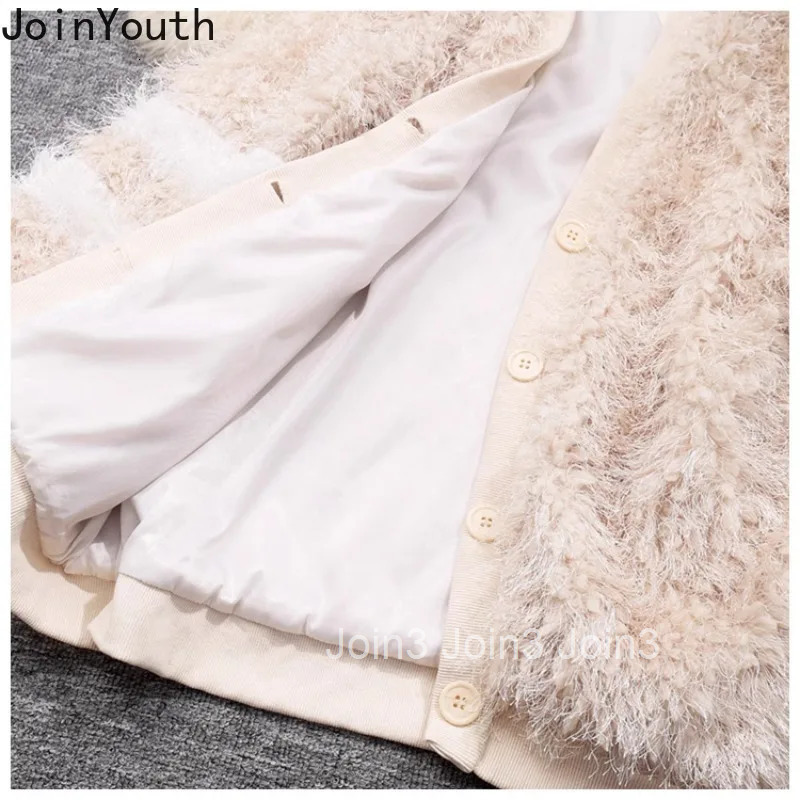 2025 Women Clothing Single Breasted Jackets Streetwear Fashion Thicked Outwear Ruffles Casual Tassel Y2k Coats Ropa Mujer 63b176