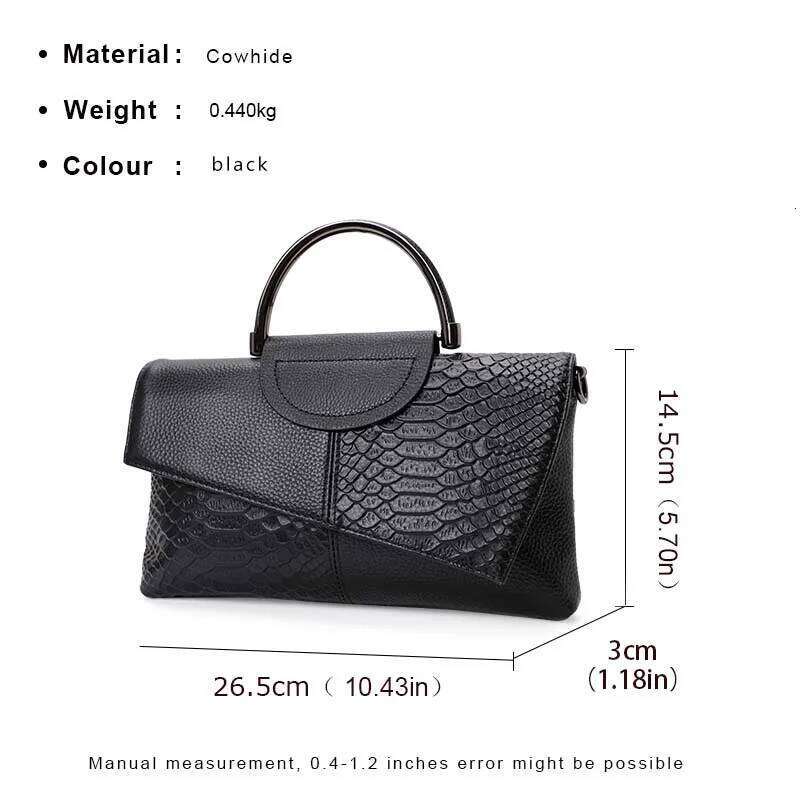 New Women's Snake Pattern Printed Handbag With And Multi Functional Leather Wallet 2025/06/19