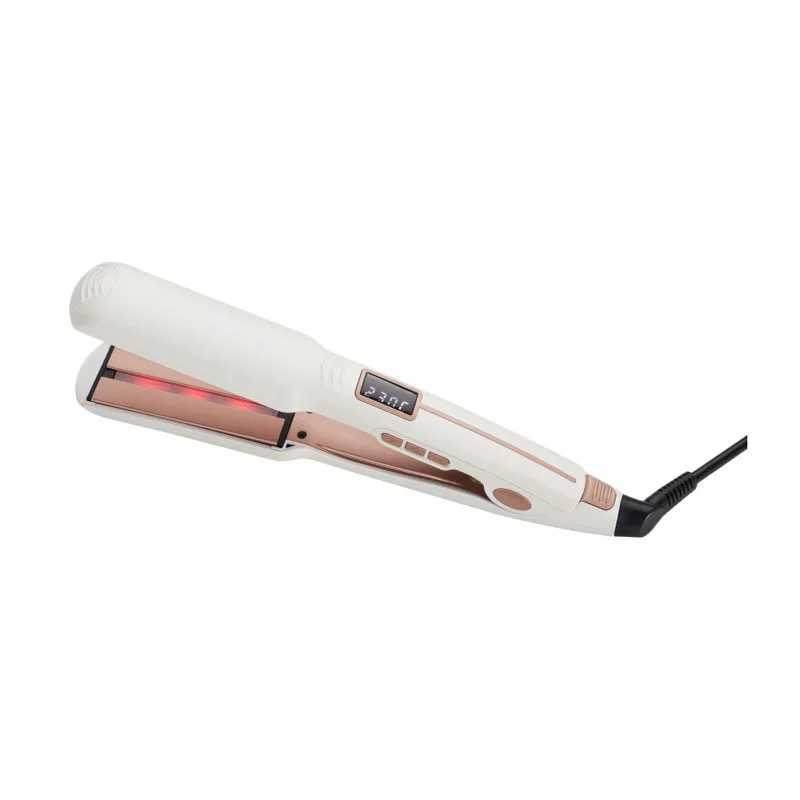 Professional Straightening Irons Salon Styling Ceramic Coated Wide Plates Hair Straightener Infrared Hair Care For Dry And WetXJ250621