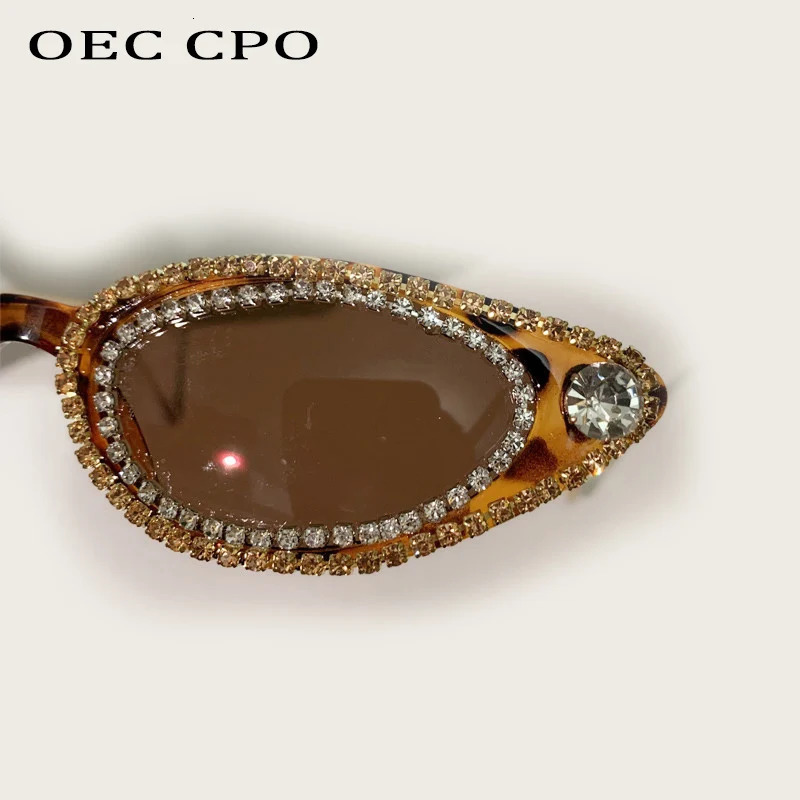 Unique Diamond Fashion Sunglasse Rhinestone Cat Eye Eyewear Female Trend Small Frame Ladies Sun Glasses UV400 250617