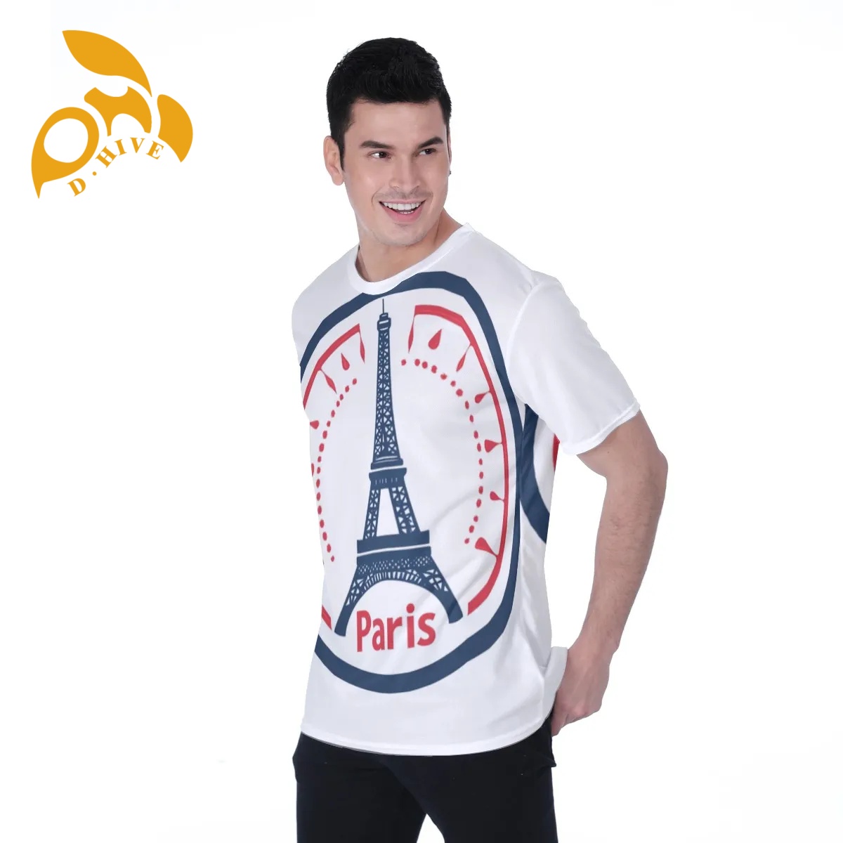 free shipping of customized fashionable All-Over Print Men's T-shirt | Birdseye with exquisite Round neck design High-quality fabric Sports