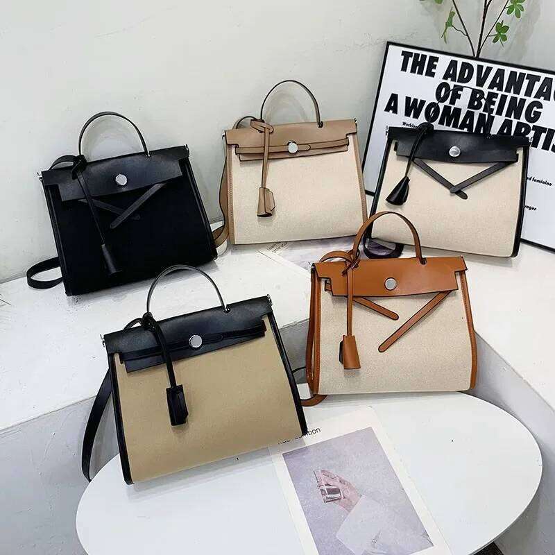 Women's Structured Satchel Premium Leather Handbag Vintage Inspired Shoulder Bag With Turn-Lock Closure