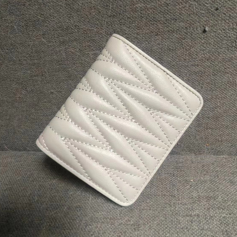 Free Shipping Designer Wallet For Women Compact High-end Exquisite Leather Ultra-thin Multi Slot Integrated Small Card Bag Trendy