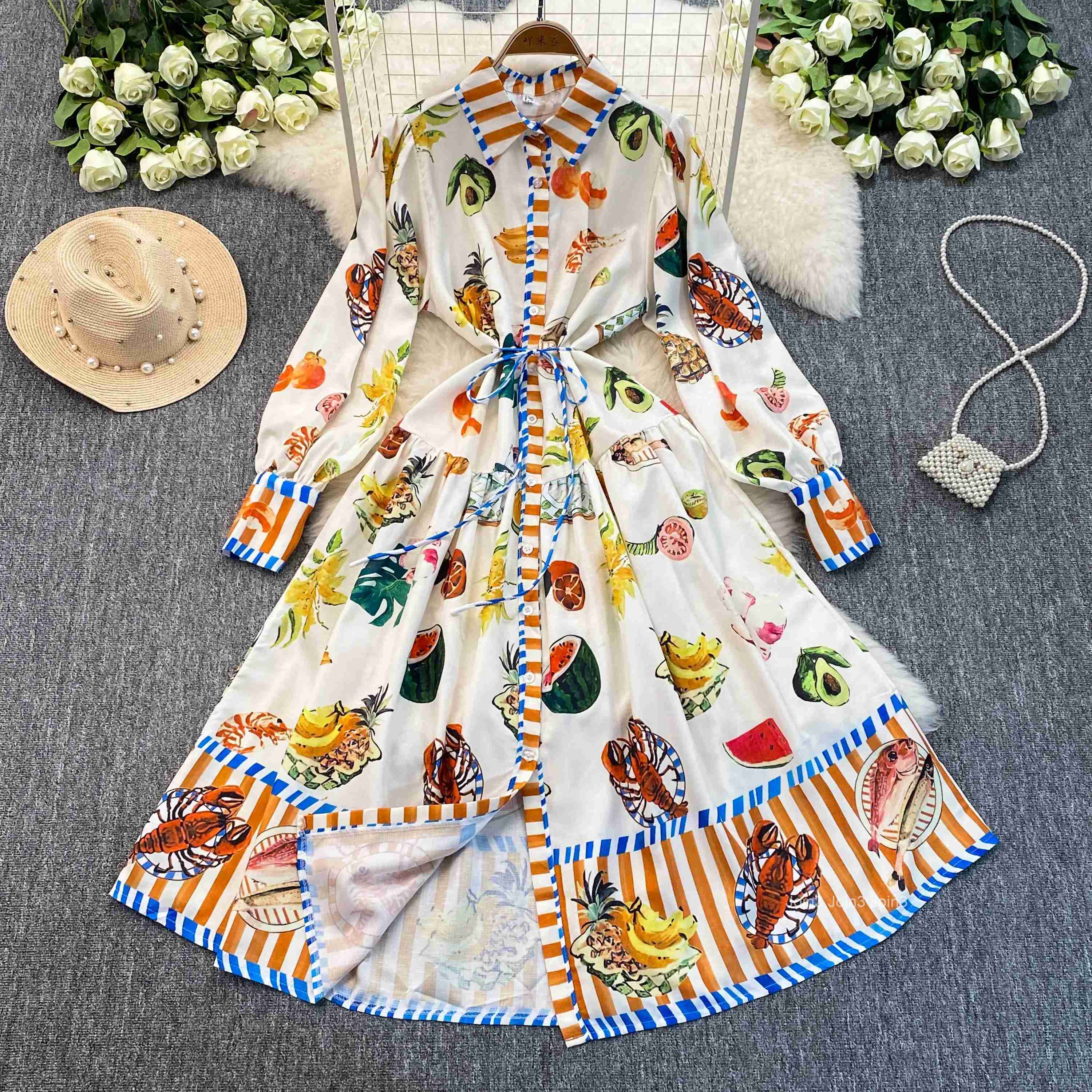 Vintage Korean Maxi Dresses for Womens 2025 Vestidos De Mujer Slim Single Breasted Floral Woman Dress Elegant Wedding Dresses