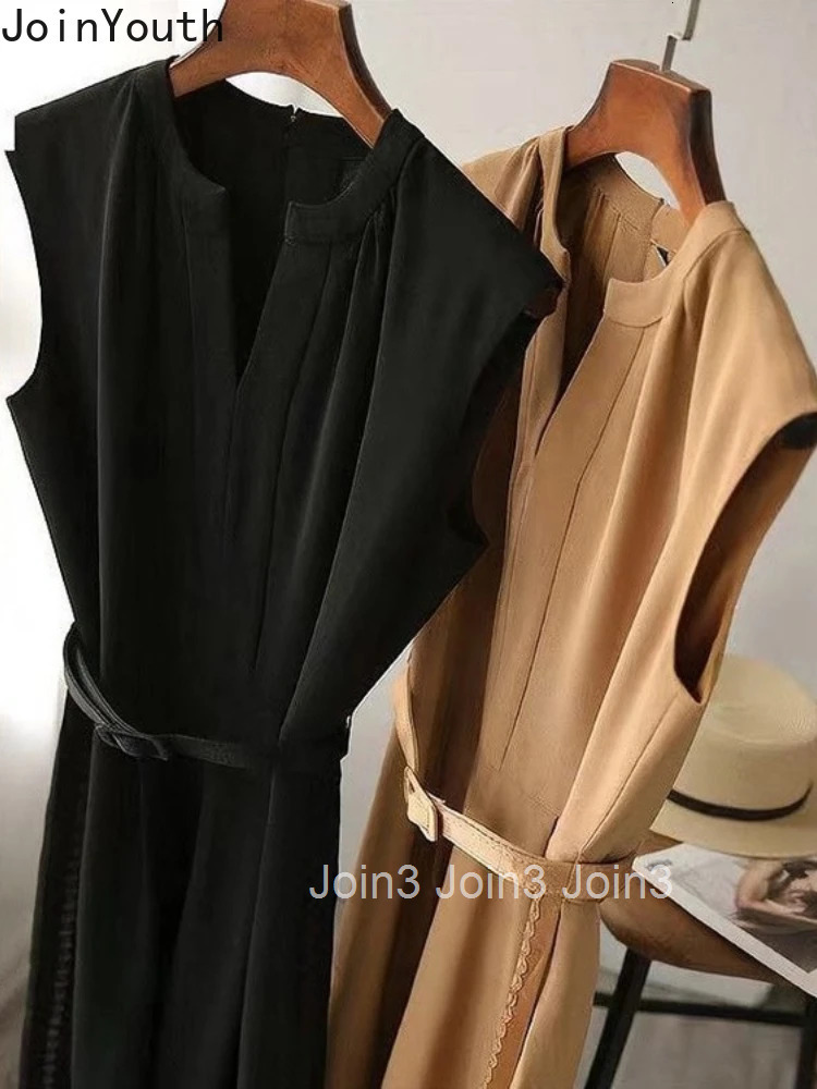 Summer Jumpsuit Fashion Elegant Wide Leg Pants Rompers Women Bodysuit Sashes Slim Waist V-neck Jump Suit Korean Vintage Playsuit