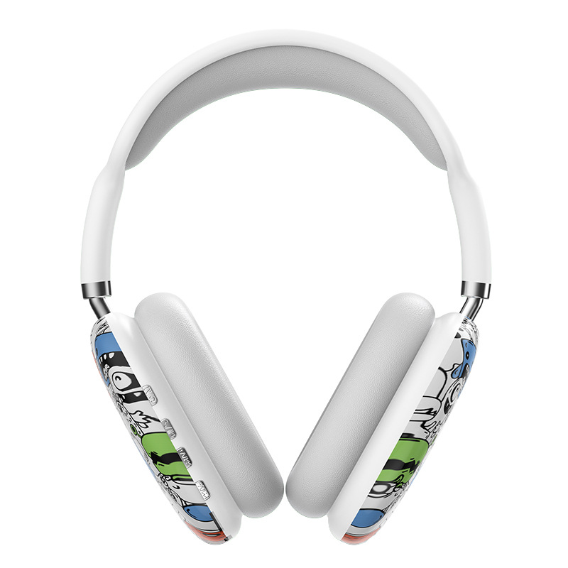 Guochao P9 graffiti creative headset cross-border wireless bluetooth private model headset