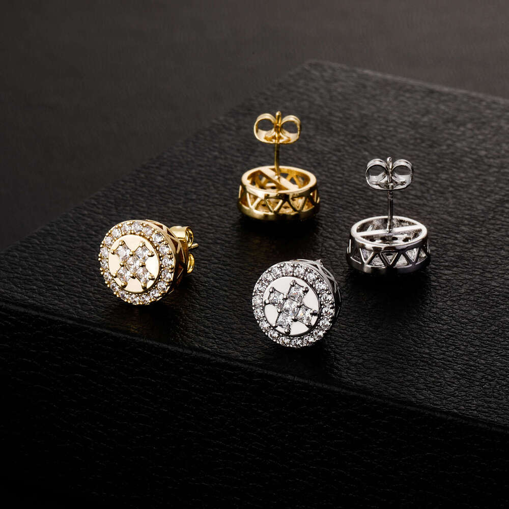 Jin Ao New Hot Shining Double Hoop Studs Same Style Simple Personality Romantic Earrings for Women
