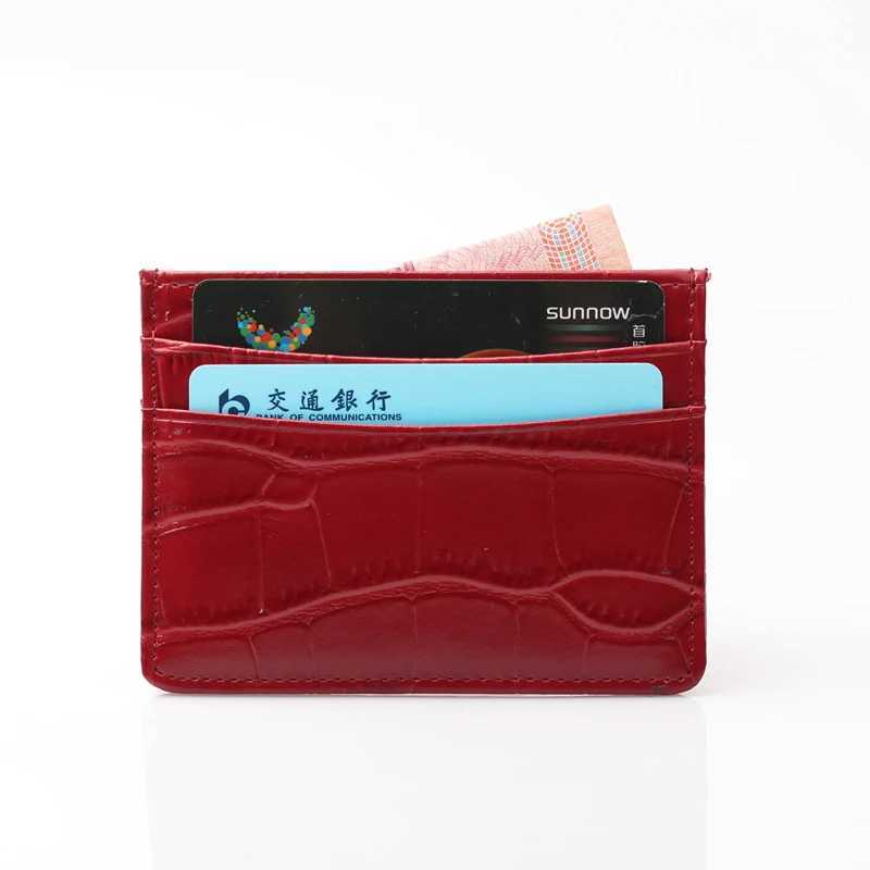 New Cow Leather MenHIGHREAL Card Bag Coin Purse Slim Holder Wallet For Men and Women ID Card Pocket Z250621