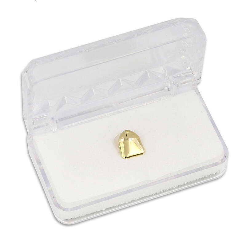 New HIPHOP Hip-Hop Gold High-End Packaging Box Teeth Set Special Eco-Friendly Teether 98f7