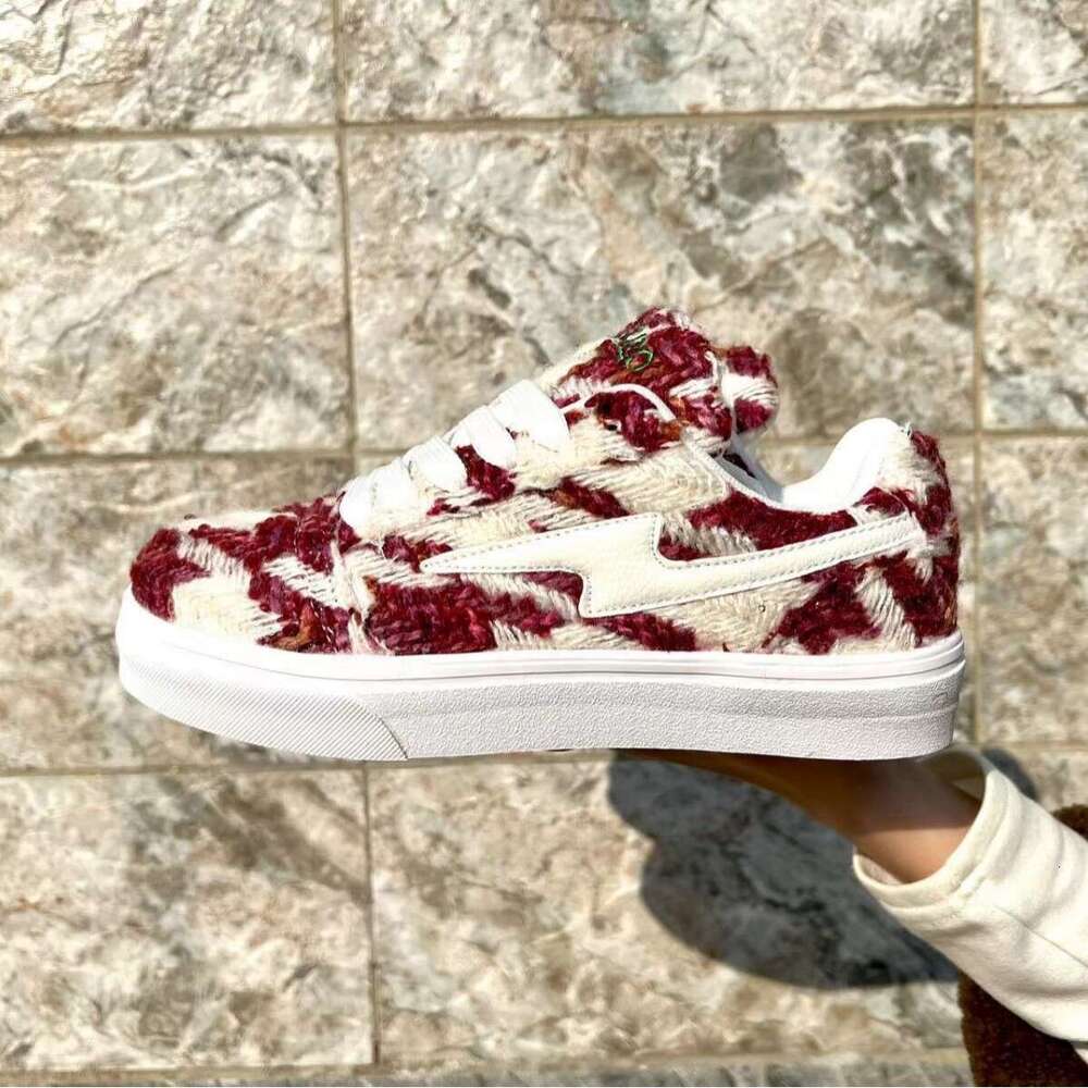 2024 Northern Wolf Country INS Style Niche Lightning Design Bread Shoes Men Ulzzang Trendy Student