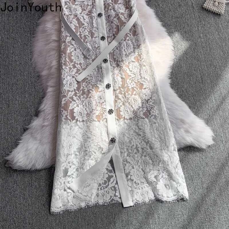 Elegant Women Dresses Short Sleeve Turndown Collar Single Breasted Tunic Robe Femme 2025 Vestidos De Mujer Bodycon Summer Dress