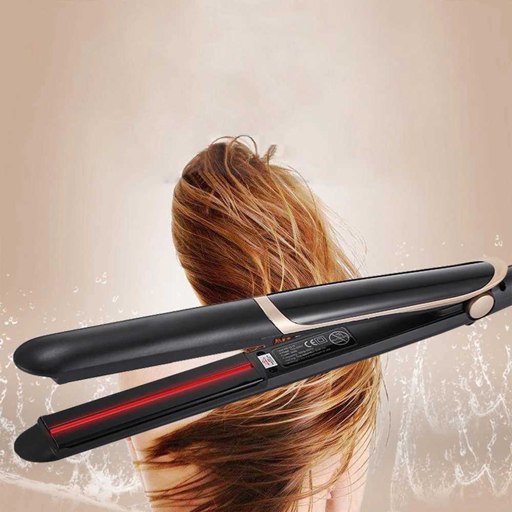 Hair Straightener Flat Iron Ceramic Plates for Smooth Styling 2-in-1 Hair Curling StraightenerXJ250621