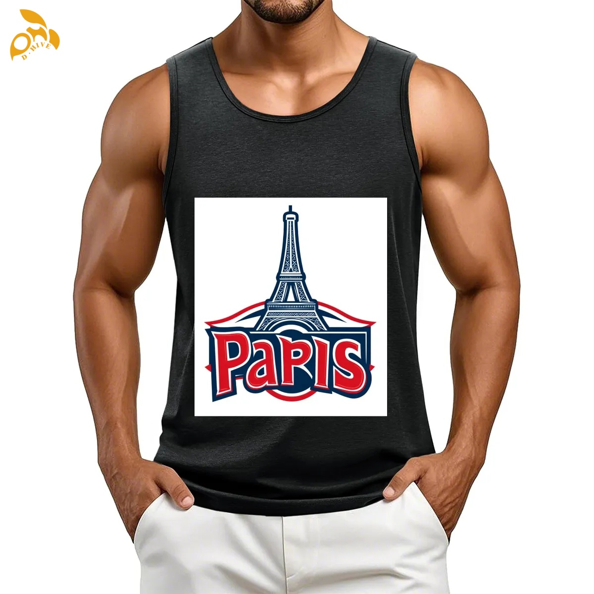 free shipping of customized super Trendy American men's polyester vest with exquisite patterns from US