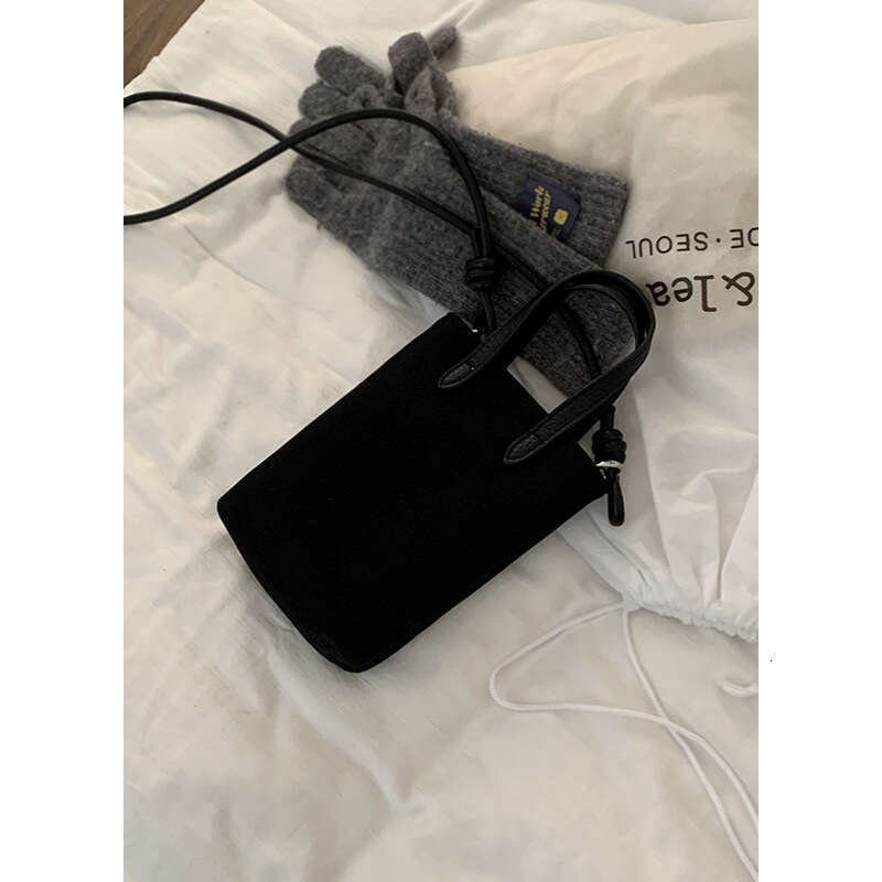 designer bag High-end Fashion Suede Handbag Mini Bucket Exquisite Cute Versatile Shoulder Crossbody Bag