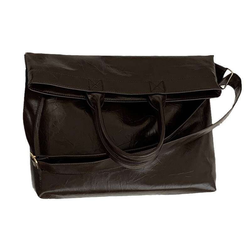 designer bag Autumn Large Capacity Wide Strap Crossbody for Women 2024 New Niche Tote Single Shoulder Commuter Bag