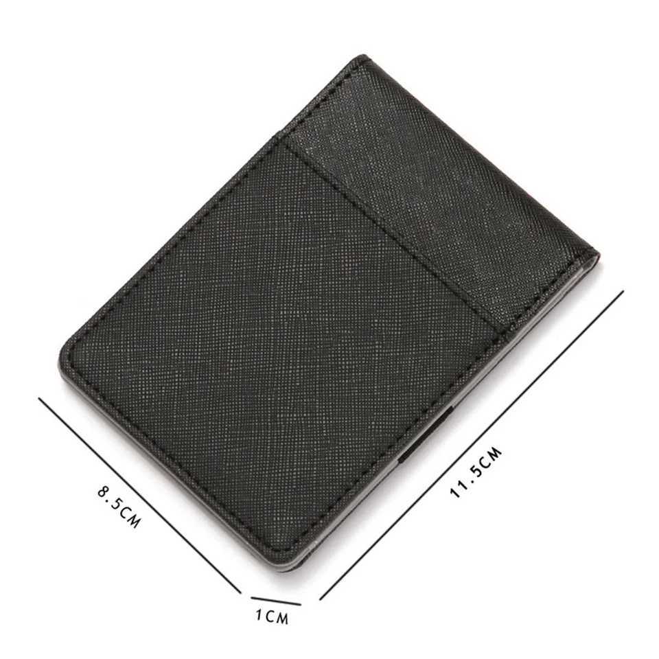 Pu Leather Card Holders Men Wallet Mini Wallet Purse Women Slim Soft Wallet Thin Small Bags Z250621