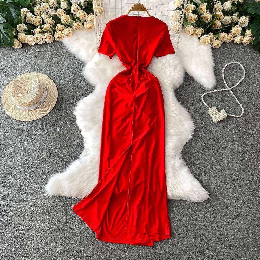 Sexy Elegant Chic Three-Dimensional Slim Dress Casual Beach Party Vintage Women Summer Fashion Clothing