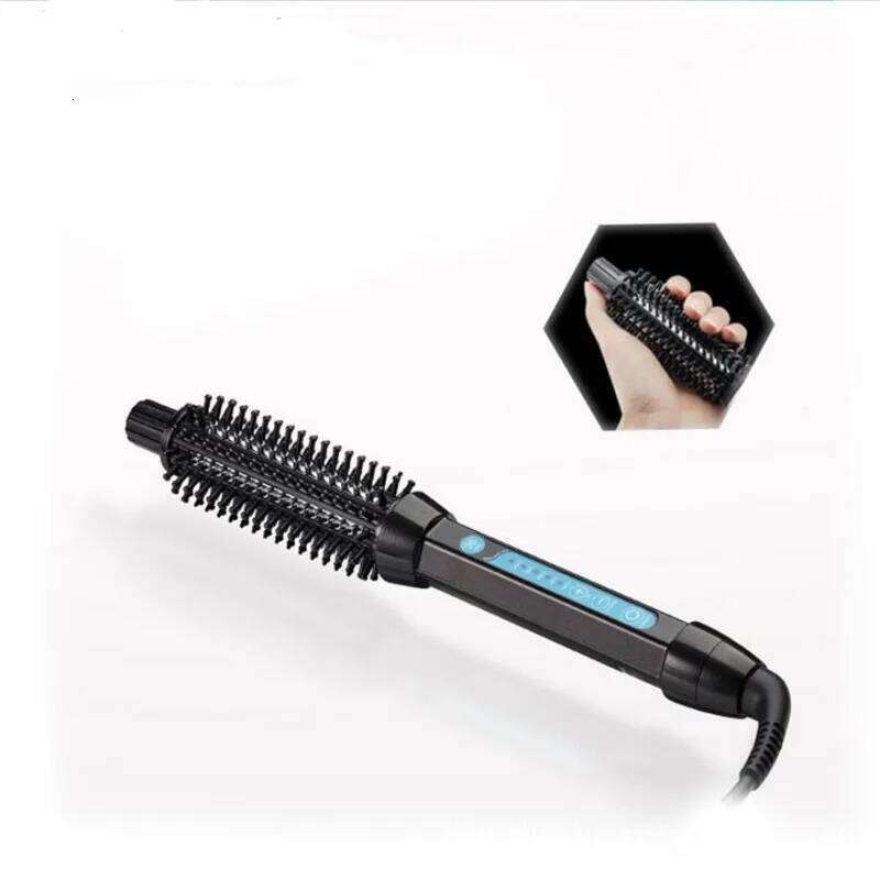 Electric Hair Curler Brush Ceramic Straightener Round Comb Iron Wand Hairstyle Silky Fast Heat Straighter Barrel Curl Hairbrush