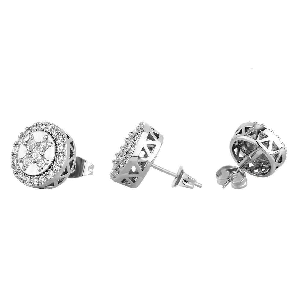 Jin Ao New Hot Shining Double Hoop Studs Same Style Simple Personality Romantic Earrings for Women