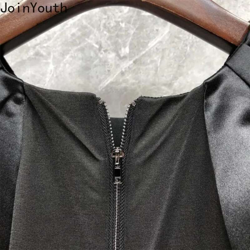 2025 Blusas Mujer De Moda Puff Sleeve O-neck Blouses for Women Fashion Korean Summer Shirts Slim Fit Zipper Temperament Tops
